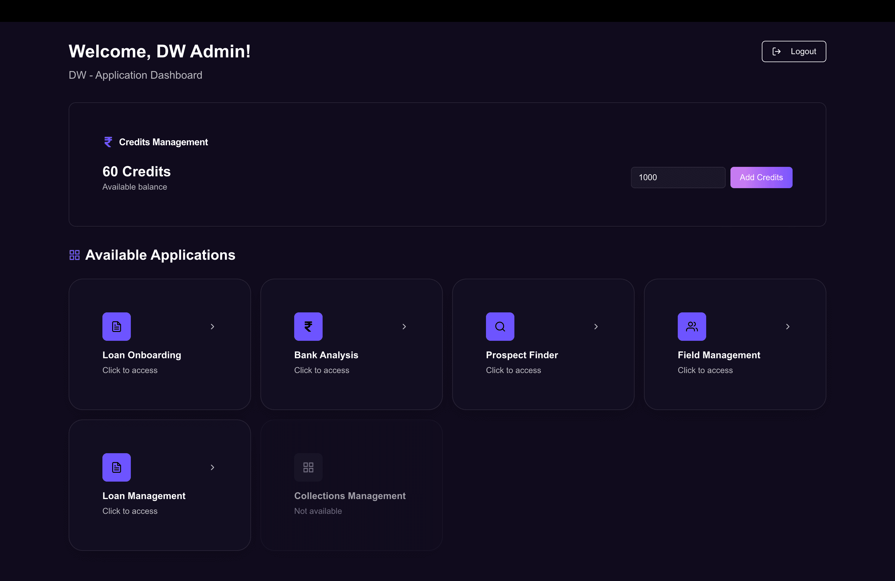 DotWeave Dashboard Preview